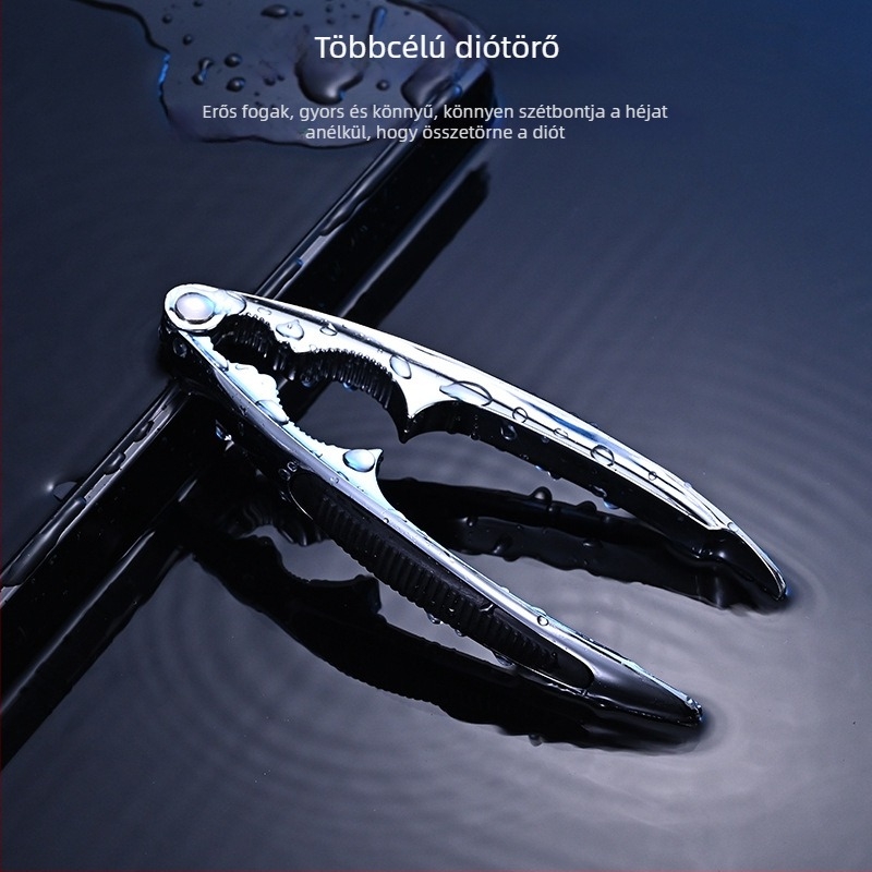 Anrun Többcélú diótörő cinkötvözetből – héjleválasztó dióhoz, fenyőmaghoz és pekánhoz