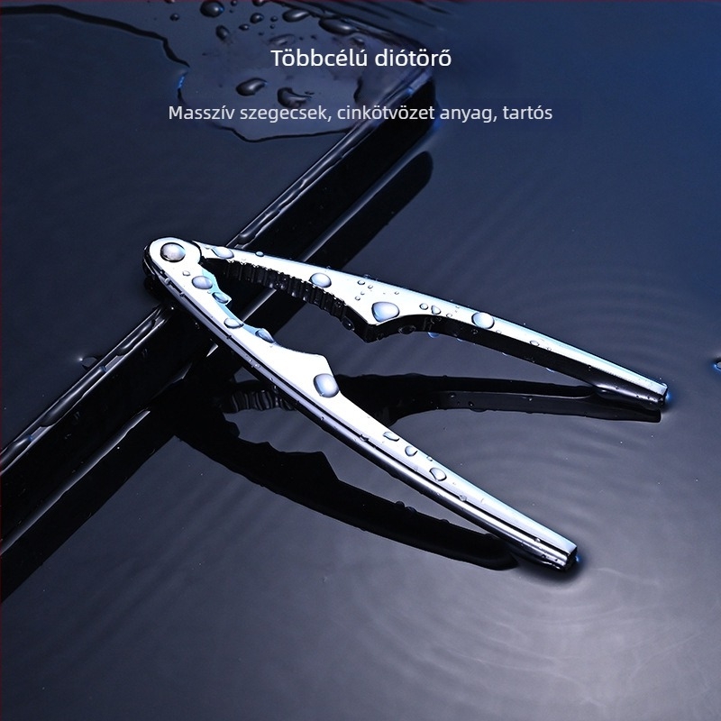 Anrun Többcélú diótörő cinkötvözetből – héjleválasztó dióhoz, fenyőmaghoz és pekánhoz