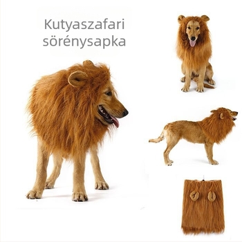 Kutya Halloween jelmez – oroszlán fejfedő és kreatív kutyaperuka