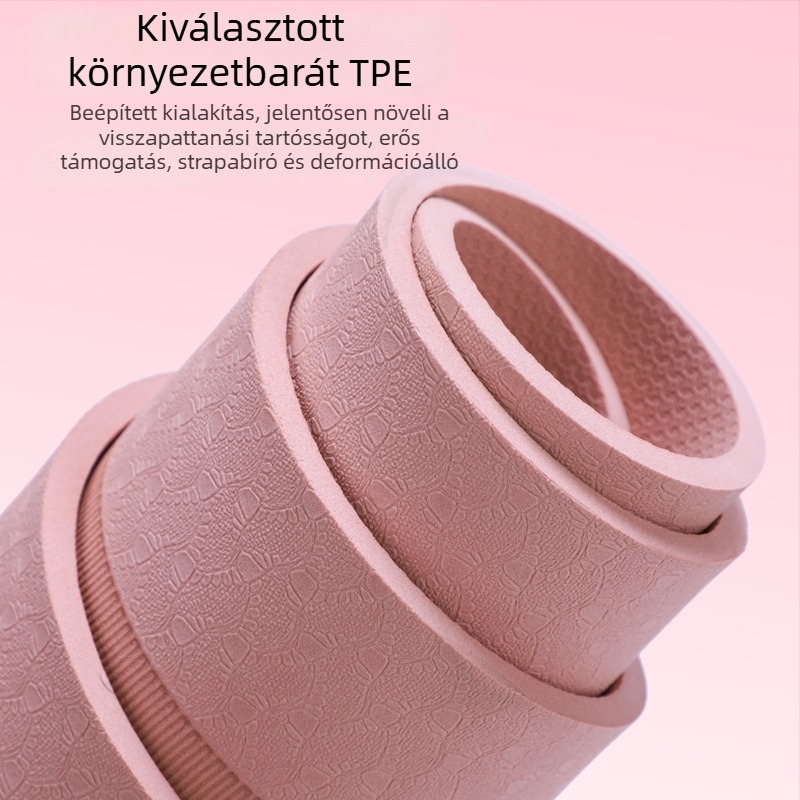 TPE jóga matrac, 8 mm vastagságú, csúszásmentes, hangszigetelő, 200 g, mintázat: karakterek, testreszabható