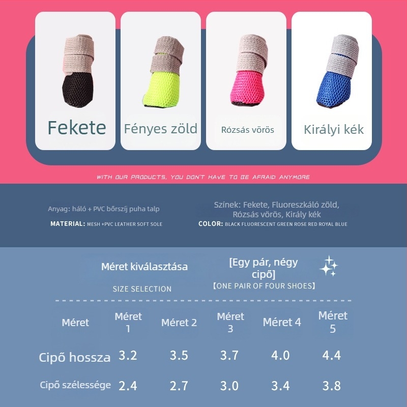 Just Pet kis testű kutyák beltéri cipői, légáteresztő hálós anyag, puha talp, szabadidős stílus