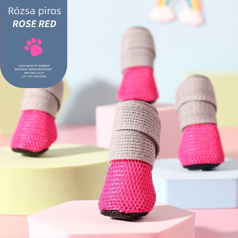 Just Pet kis testű kutyák beltéri cipői, légáteresztő hálós anyag, puha talp, szabadidős stílus