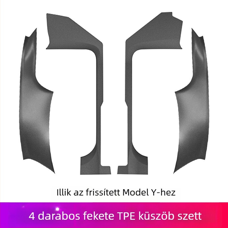 Tesla YL küszöbcsík, PP anyag, ragasztóval történő felhelyezés, oldalsó rész a járműnek