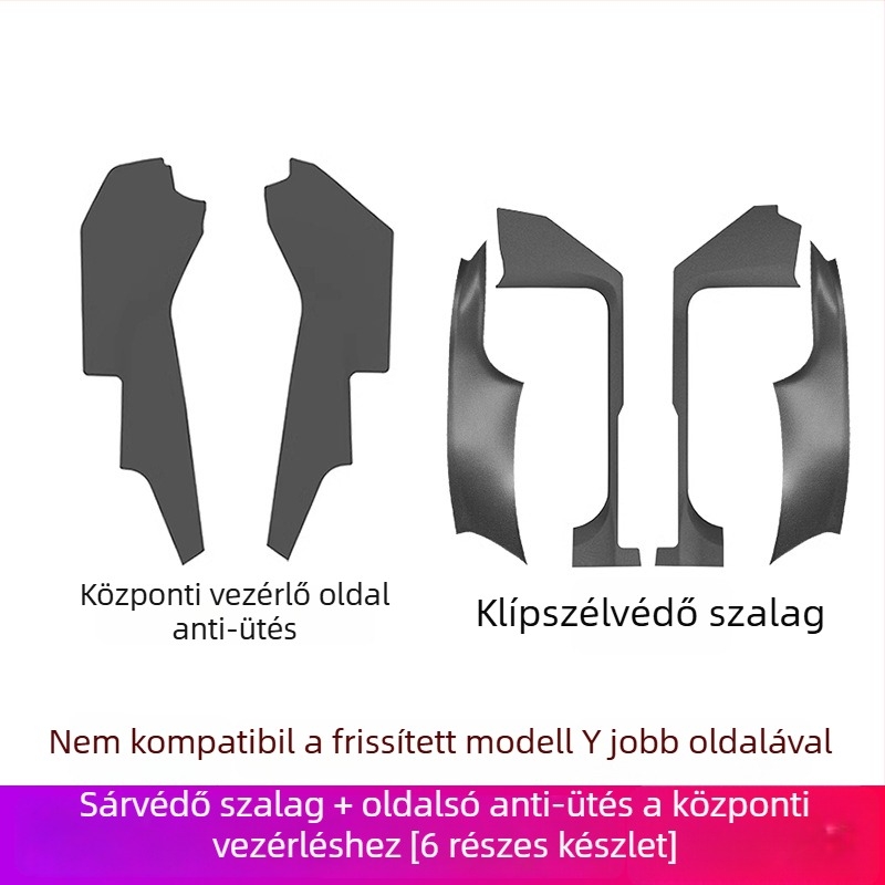 Tesla YL küszöbcsík, PP anyag, ragasztóval történő felhelyezés, oldalsó rész a járműnek
