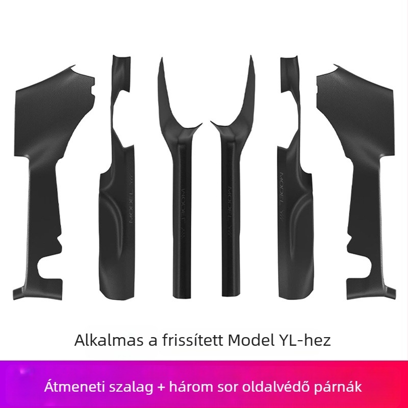 Tesla YL küszöbcsík, PP anyag, ragasztóval történő felhelyezés, oldalsó rész a járműnek