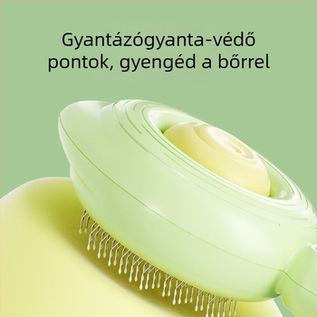 Tűs fésű macskáknak és kutyáknak — ABS és rozsdamentes acél, kisállat ápolási eszköz a Janie Cat márkától