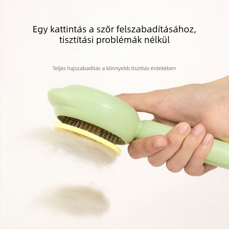 Tűs fésű macskáknak és kutyáknak — ABS és rozsdamentes acél, kisállat ápolási eszköz a Janie Cat márkától