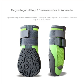 Kutyacipők csúszásmentes, kopásálló, meleg, gumiból készültek