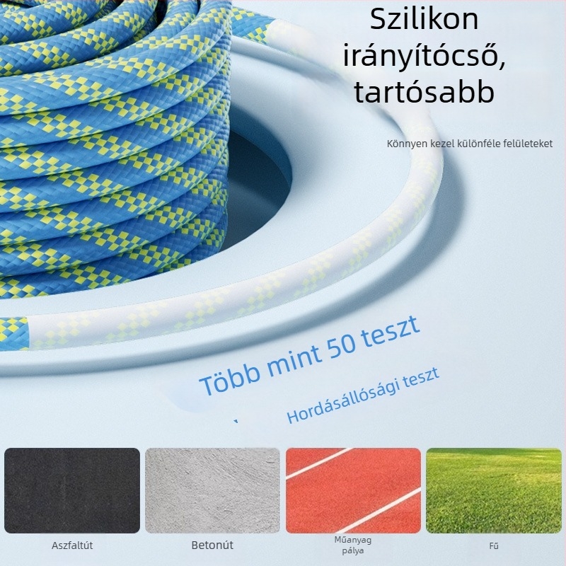 Csoportos ugrókötél csomózott nyolcas formával, PP anyagból, edzésekhez és versenyekhez