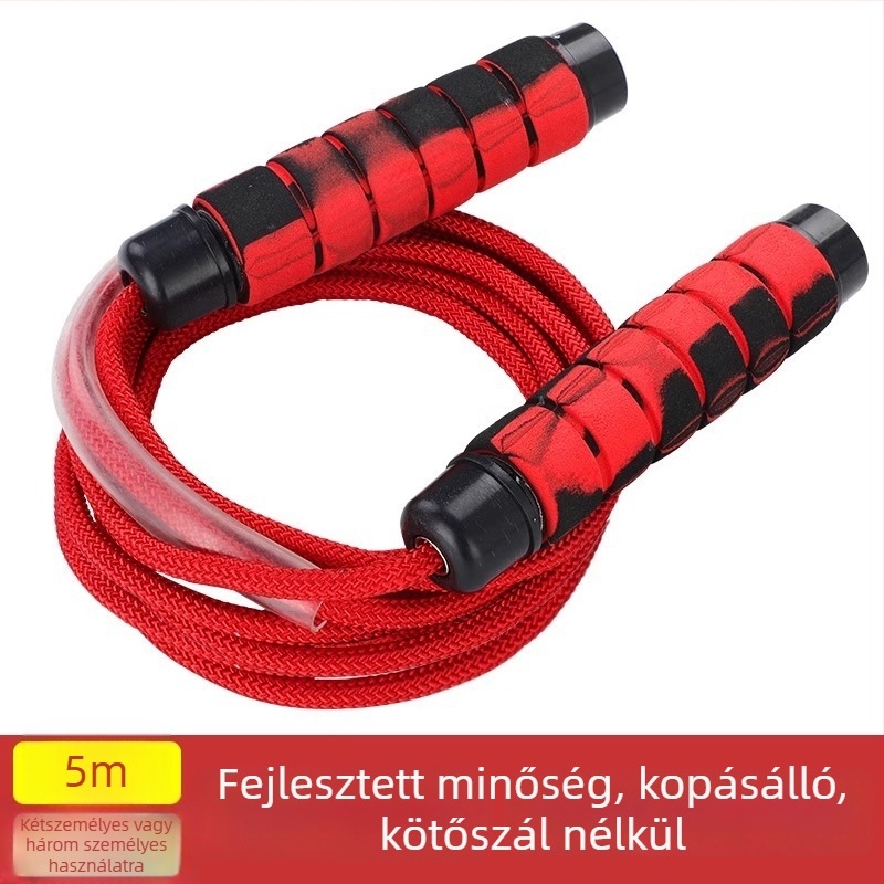 Csoportos ugrókötél csomózott nyolcas formával, PP anyagból, edzésekhez és versenyekhez