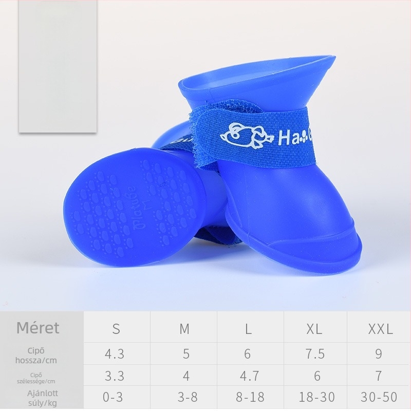 Xiangqi Szilikon Kutya Cipők – Vízálló, Csúszásmentes, Meleg, Kopásálló