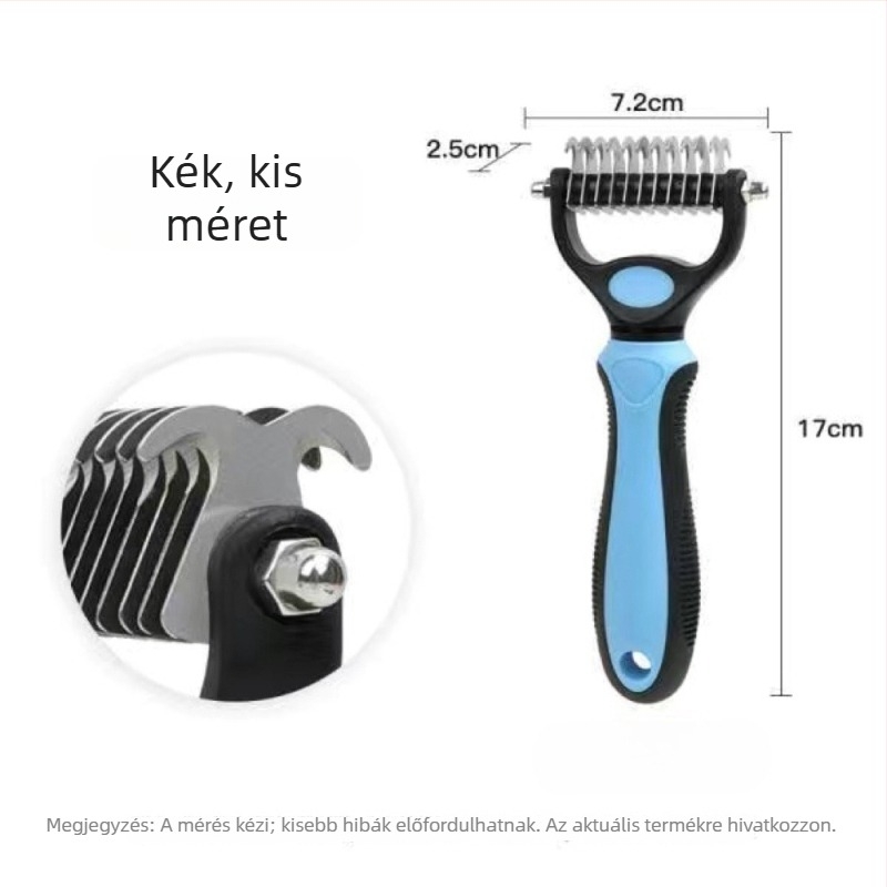 Moon inscription Kisállat szőrhullásmentesítő fésű — rozsdamentes acél, görbült fogak, nagytestű kutyák számára