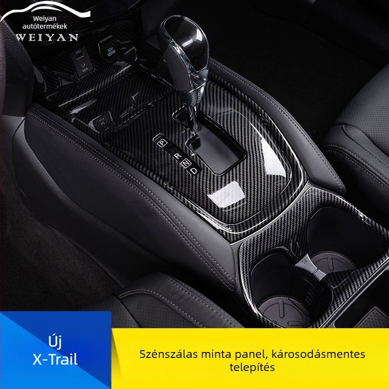 Autó sebességváltó panel keret a központi konzolhoz – műanyag, modell Novelty, testreszabás nélküli