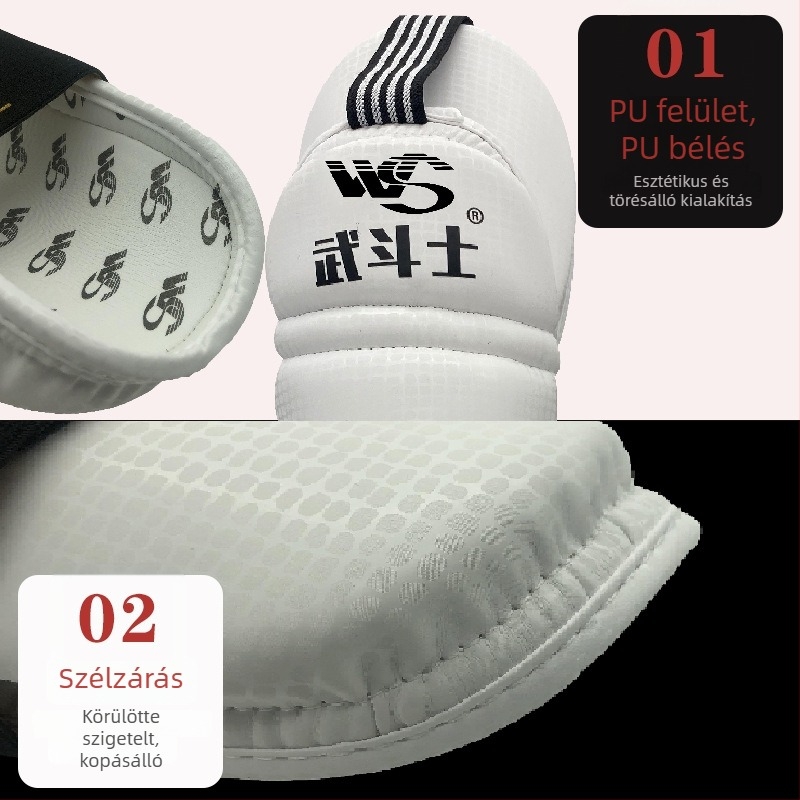 Taekwondo könyökvédők edzéshez – egyedi formájú védő, habanyagú, univerzális illeszkedés