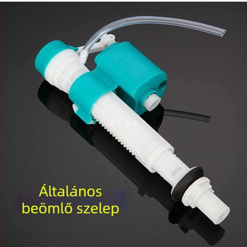 WC vízbetöltő szelep univerzális kompatibilitással és kettős gombos öblítéshez; bemeneti/kimeneti kiegészítők (CE tanúsítvány, Anyag: Egyéb, Telepítési szolgáltatás nélkül)