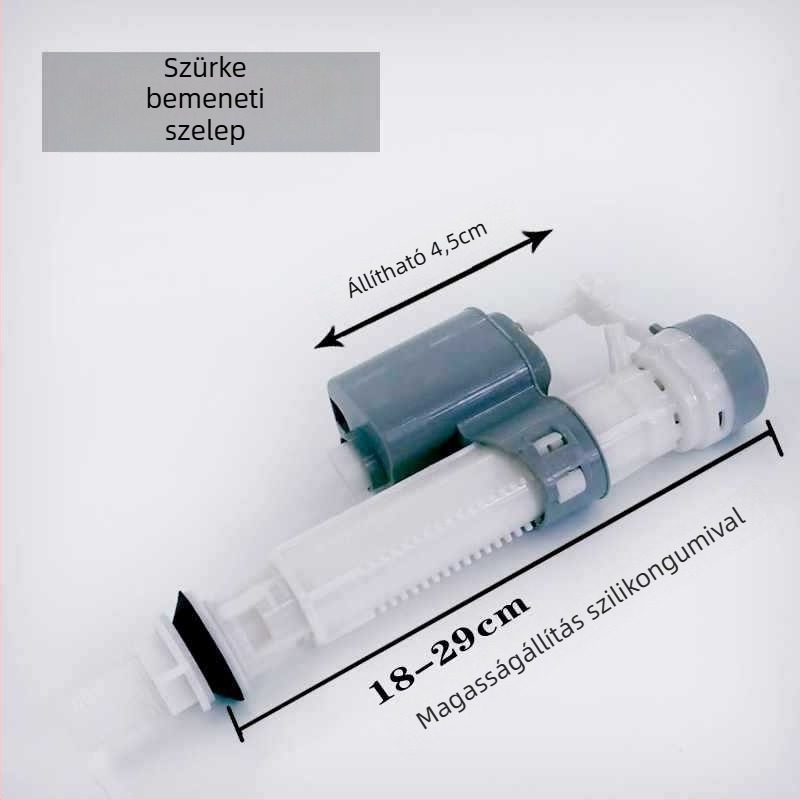 WC vízbetöltő szelep univerzális kompatibilitással és kettős gombos öblítéshez; bemeneti/kimeneti kiegészítők (CE tanúsítvány, Anyag: Egyéb, Telepítési szolgáltatás nélkül)