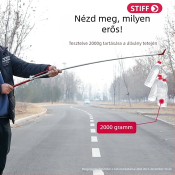 Rozsdamentes acélből készült horgászbot állvány, többirányú forgatással és összecsukható kivitel