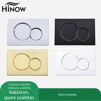 Haina HN005 Rejtett falra szerelhető WC-tartály panel – rozsdamentes acél és ABS, dupla öblítőgomb, modern minimalista stílus