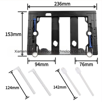 Haina HN005 Rejtett falra szerelhető WC-tartály panel – rozsdamentes acél és ABS, dupla öblítőgomb, modern minimalista stílus