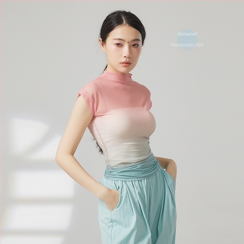 Női etno-tánc felső, hálóanyag, 95% poliészter, egész éves viselet, alkalmas latin és etno táncokra