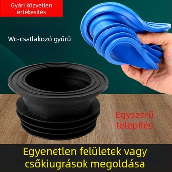 Gumis tömítő gyűrű squat WC-hez – illatmegkötés ellen, vulkanizált injection formázás, AAFFLO márka, modell Default Item, termékkód PDD331177330247