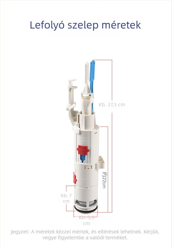Rejtett WC vízbevezető szelep, csatlakoztatás a tartályhoz, model WH053 WH063 WH050, Yi Junlin