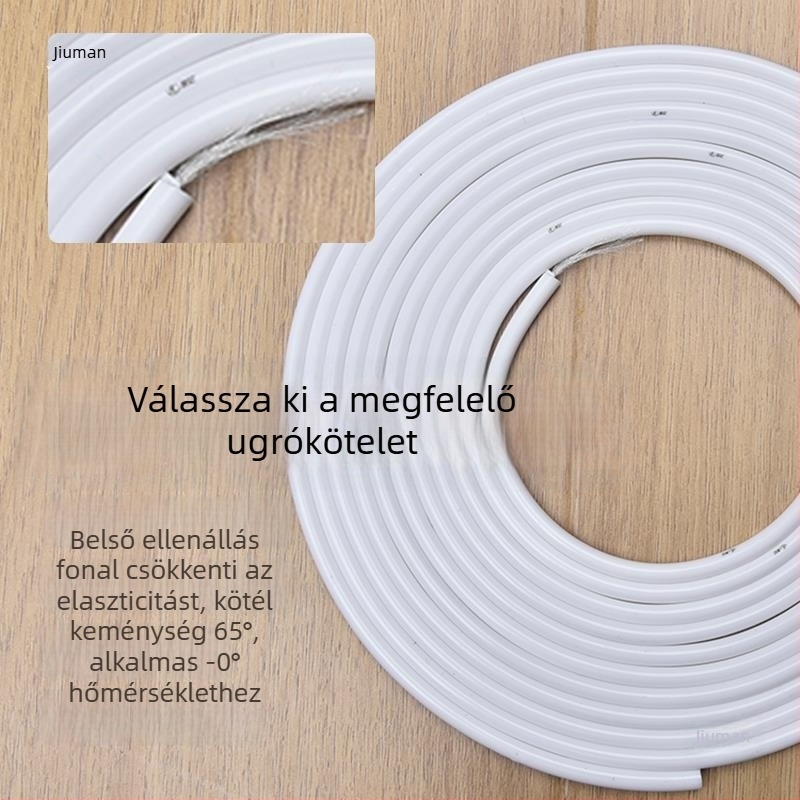 Edzés ugrókötél keresztezett mintázattal, kiterjesztett verzió, alacsony rugalmasság