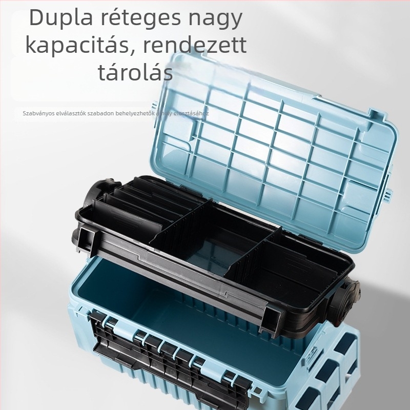 Kangzhen csali-doboz horgászathoz, PP anyag, 9–12 rekesz