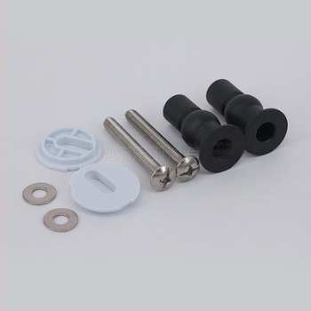 WC-fedél rögzítő csavar - 304 rozsdamentes acél + gumi, M6, kézi szerelés, modern minimalista stílus