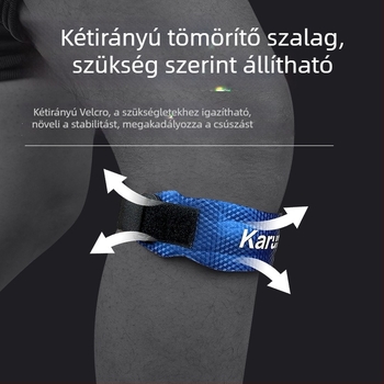 Erte térdvédők szivacspárnával, latex anyag, állítható pánt, ütéscsillapítás