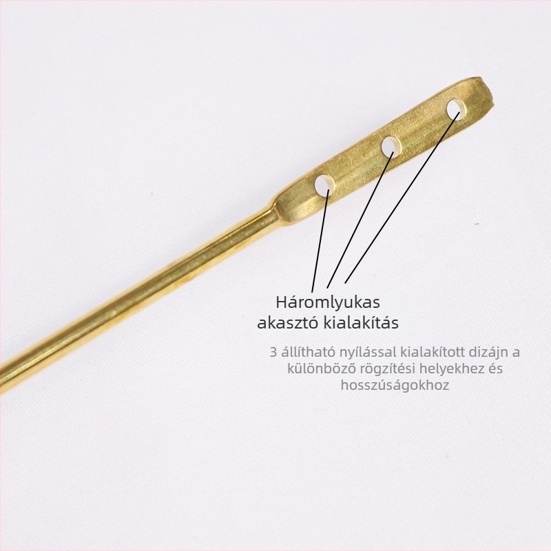 WC tartálygomb réz-ABS rúddal – modern minimalist kapcsoló kiegészítő