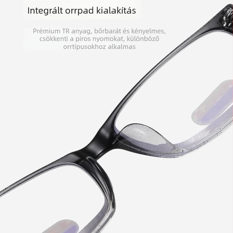 Olvasó szemüveg LPAILON, AC lencsék, anti-kék fény és anti-sugárzás, teljes keret, négyszögletes forma, keret anyaga titán és fém