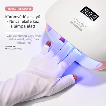 Manikűr UV-védelmet nyújtó kesztyű fototerápiás lámpa használathoz, körömápolási eszközök készlet — Márka: Cowsar/Chusha; Anyag: Egyéb; Kategória: Körömvágó eszközök készlet