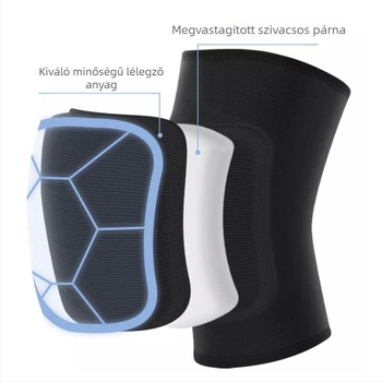 Tánc- és görkorcsolya térdvédő – ütődés elleni védelem, párnázás habszivaccal, poliészter, 70 g, alkalmas táncra, görkorcsolyázásra és fitneszre