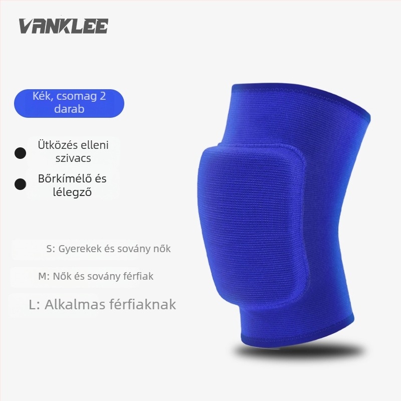 Tánc- és görkorcsolya térdvédő – ütődés elleni védelem, párnázás habszivaccal, poliészter, 70 g, alkalmas táncra, görkorcsolyázásra és fitneszre