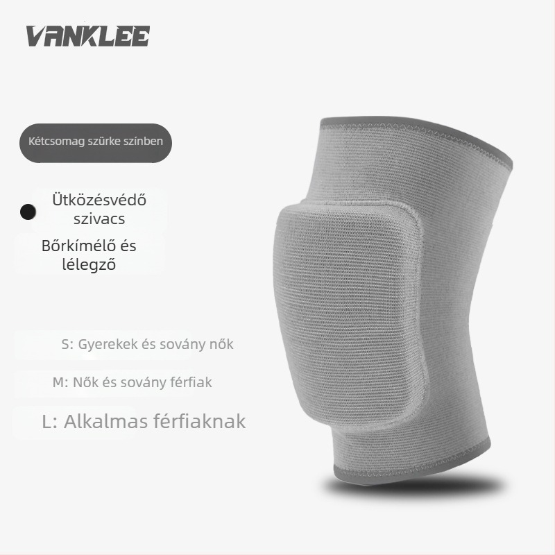 Tánc- és görkorcsolya térdvédő – ütődés elleni védelem, párnázás habszivaccal, poliészter, 70 g, alkalmas táncra, görkorcsolyázásra és fitneszre