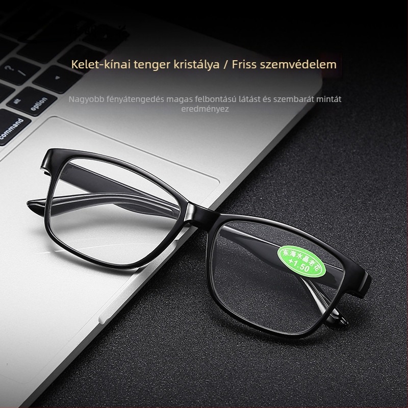 Weiming presbyopia olvasószemüveg teljes kerettel és aszférikus lencsékkel, PC keret, ovális forma, modell 825