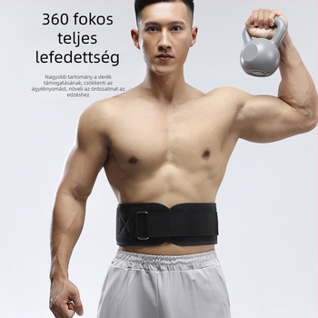 Derékvédő edzéshez - csúszásmentes, lélegző, uniszex, súlyzós edzéshez és guggoláshoz, poliészter rostból