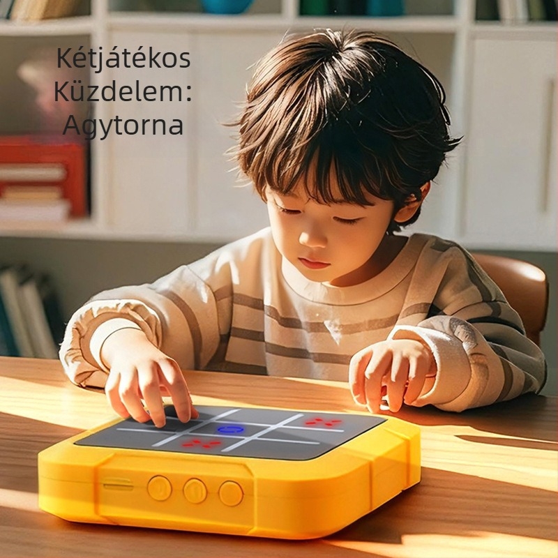 Egyben elektronikus játéktábla AI-vel Tic-Tac-Toe és Gomoku játékokhoz; műanyag kivitel; 4–6 éveseknek.