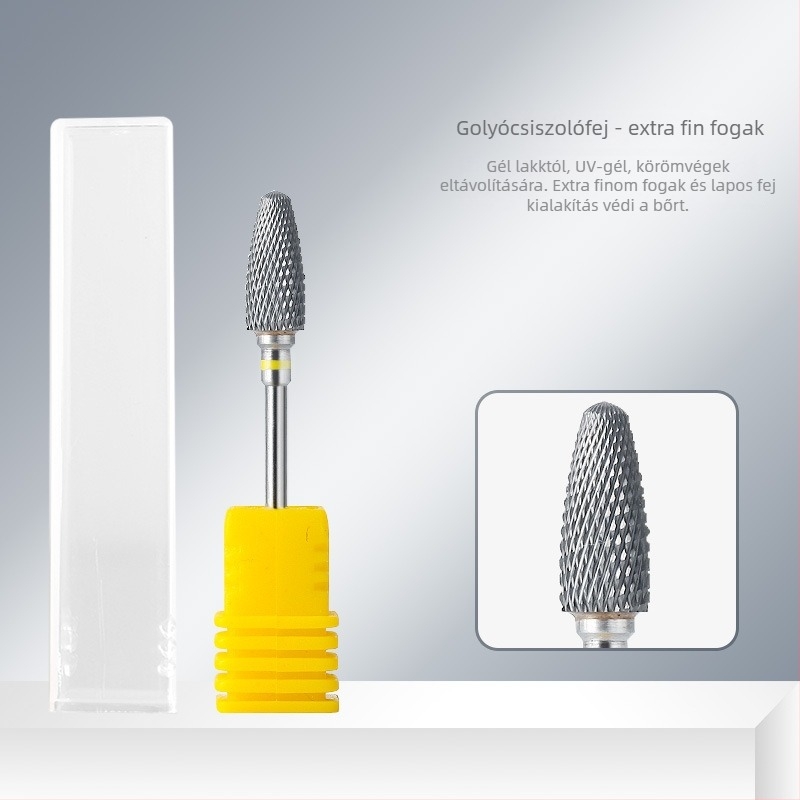 Nail art csiszolófej wolfrám acélból, golyó alakú heg, ötvözött csiszolófej köröm dizájn eltávolítására — Márka Honuo