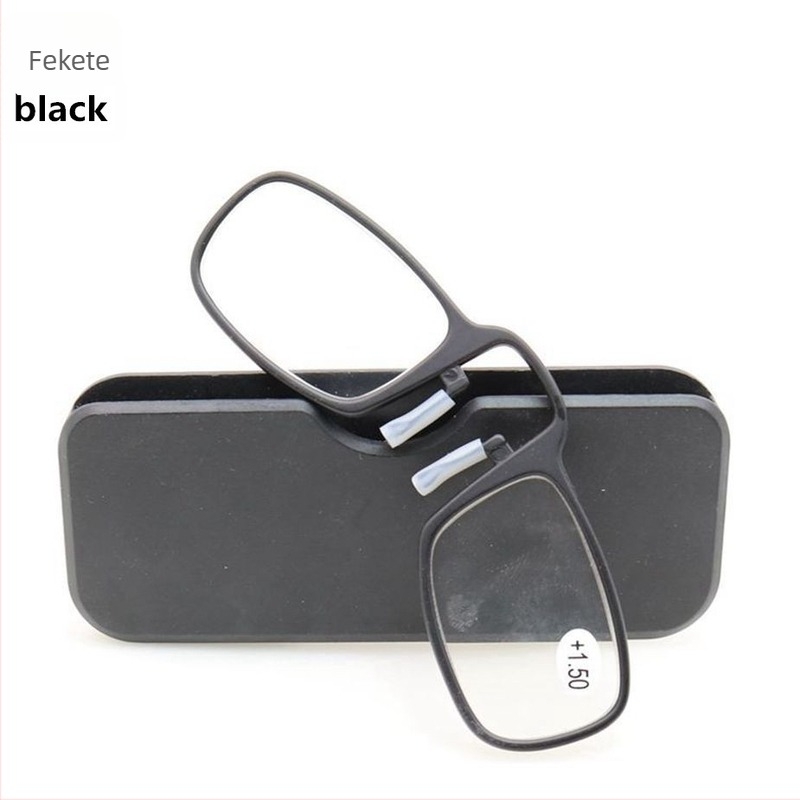 Clip-On olvasó szemüveg, divatos és személyre szabott stílus, kompakt és könnyű, TR90 keret, akril aszferikus lencsék