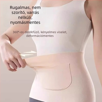 Derong termikus deréköv kettős zsebbel, melegíti a derekát és a hasát, gyomorvédelem, megfázás elleni védelem