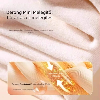 Derong termikus deréköv kettős zsebbel, melegíti a derekát és a hasát, gyomorvédelem, megfázás elleni védelem