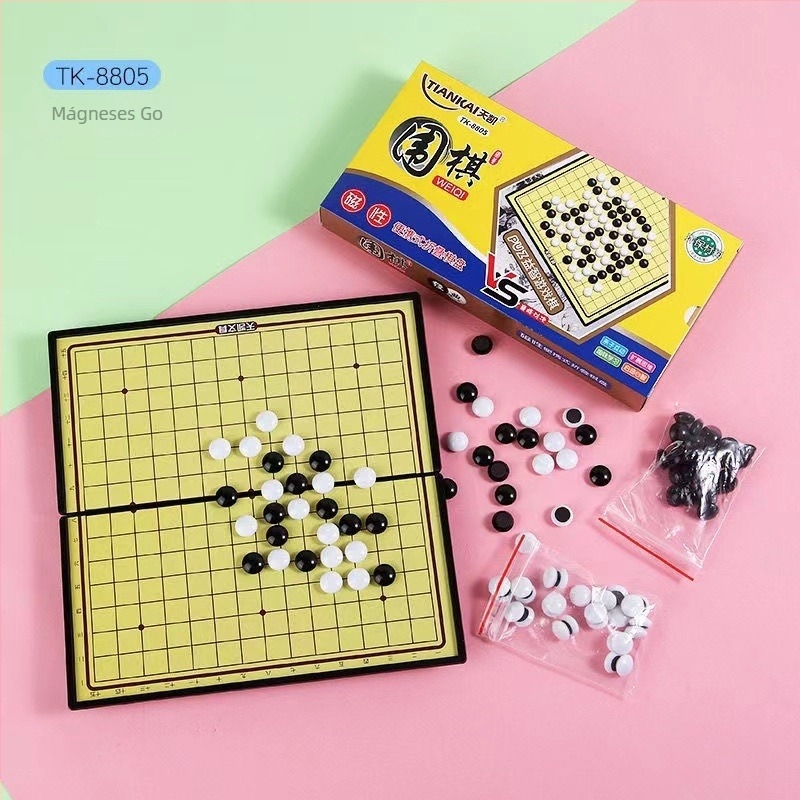 Összecsukható mágneses sakk tábla játékkészlet - műanyag oktató sakkfigurákkal, 24 darab dobozonként, 4-14 éveseknek