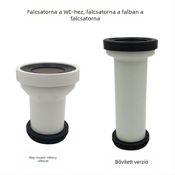 WC lefolyócső, Fifanda márka, PP és gumi anyag, csatlakozócső, tartós kivitel.