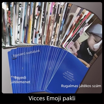 Emoji póker kártyák - szórakoztató társasjáték érzelmi fejlődéshez, 14 éves kortól