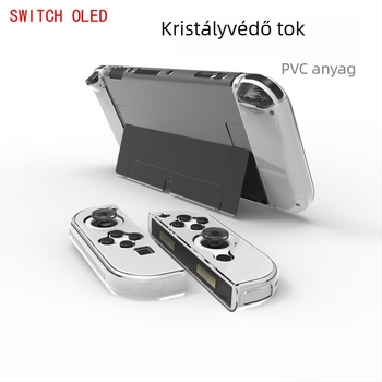 Nintendo Switch OLED védőtok - Átlátszó PC, Kemény és vékony, injektálással gyártott, 6 darabos készlet