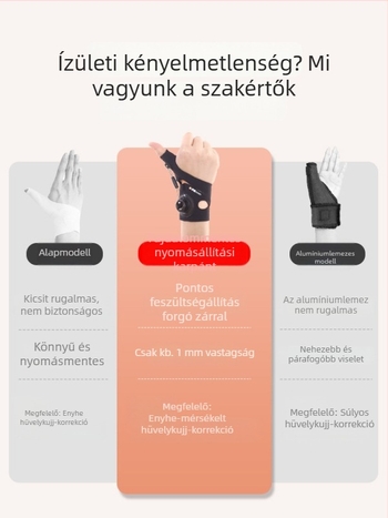 Forgó hüvelykujjas csuklóvédő ínhüvely-támogatással — nylon/spandex anyagú, Velcro-záródású, 10 darabos készlet