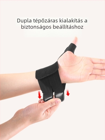 Forgó hüvelykujjas csuklóvédő ínhüvely-támogatással — nylon/spandex anyagú, Velcro-záródású, 10 darabos készlet