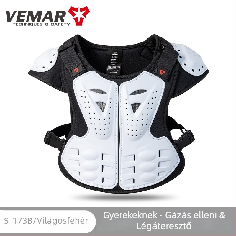 Kemény héjjal készült gyermekvédő felszerelés — derék- és vállvédelmet biztosít külső kerékpározáshoz és görkorcsolázáshoz